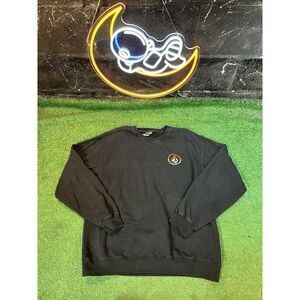 Volcom Stone Big Logo Black Crewneck Sweatshirt Men's Size L Long‎ Sleeve